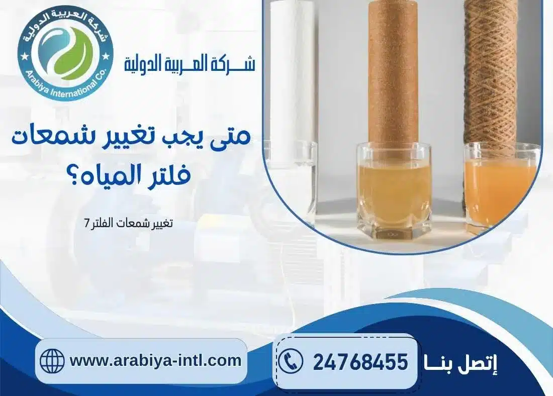 متى يجب تغيير شمعات فلتر المياه؟
